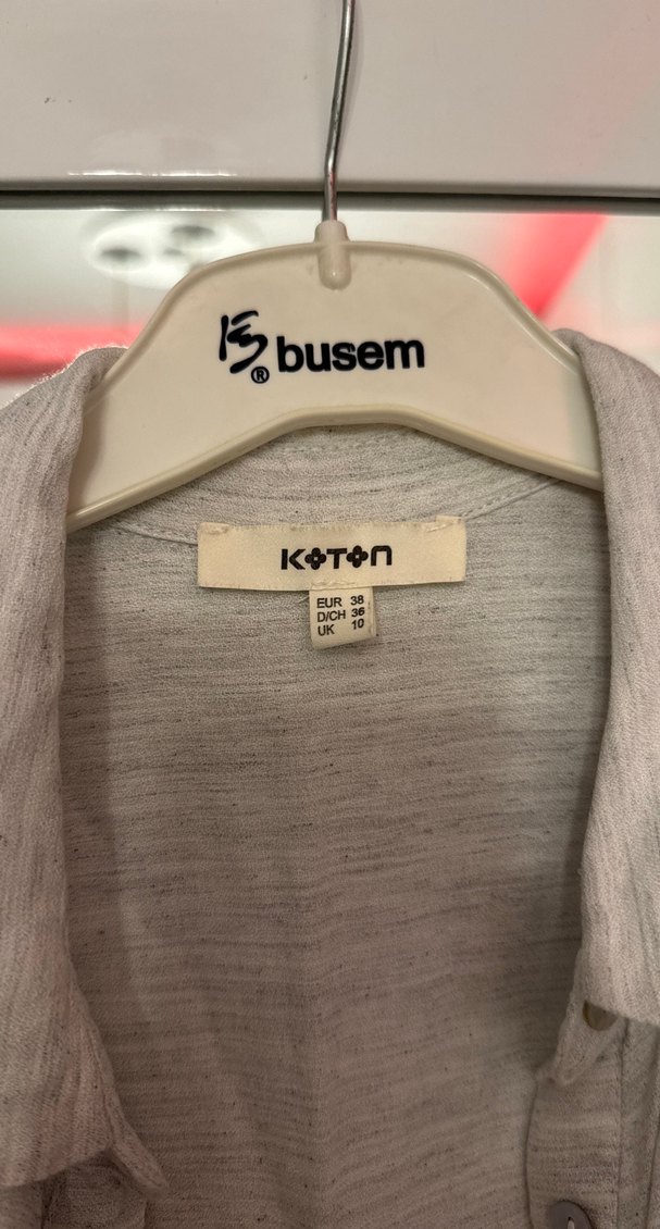 Gri Keten Uzun Kollarsız Günlük Elbise - Görsel 3