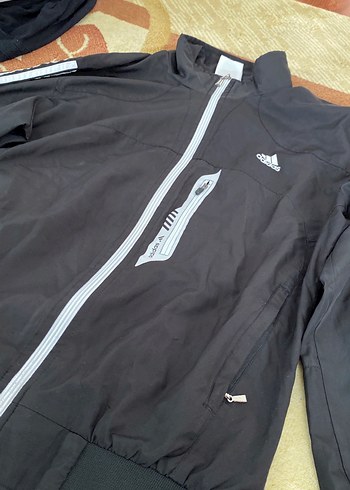 Siyah Fermuarlı Erkek kadın Spor Ceket - Görsel 2