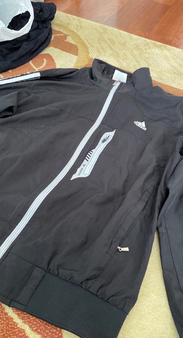 Siyah Fermuarlı Erkek kadın Spor Ceket - Görsel 2