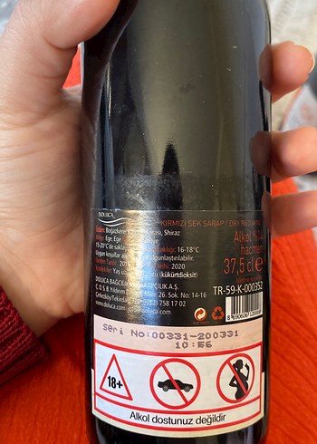 Bordo Doluca Kırmızı Şarap - Görsel 4