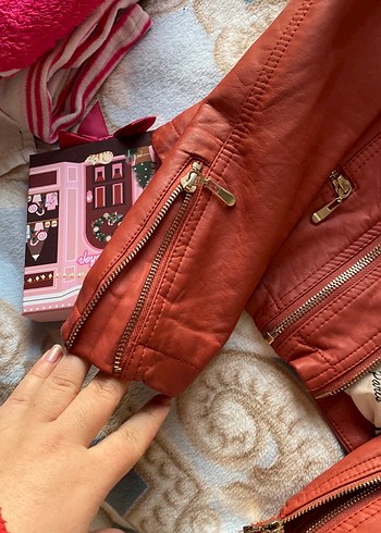 Koton deri ceket s m - Görsel 5