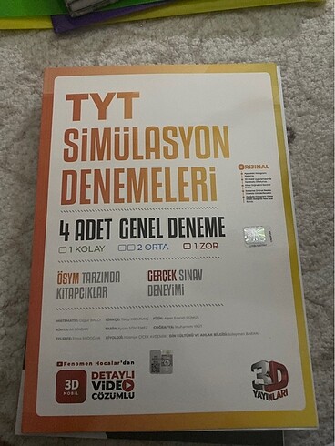 tyt simülasyon 3d genel denem
