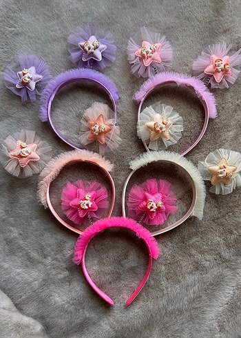 Renkli Boncuklu Nakışlı Çocuk Toka Seti - Görsel 14