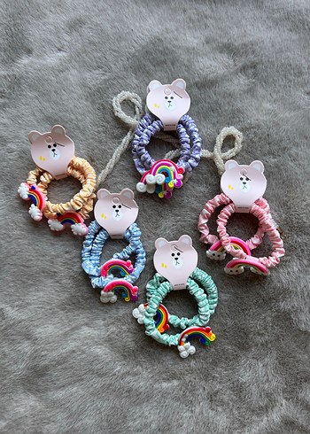 Renkli Boncuklu Nakışlı Çocuk Toka Seti - Görsel 11