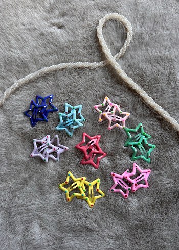 Renkli Boncuklu Nakışlı Çocuk Toka Seti - Görsel 5