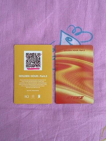Ateez Wooyoung Golden Hour Part 3 Pc - Görsel 2