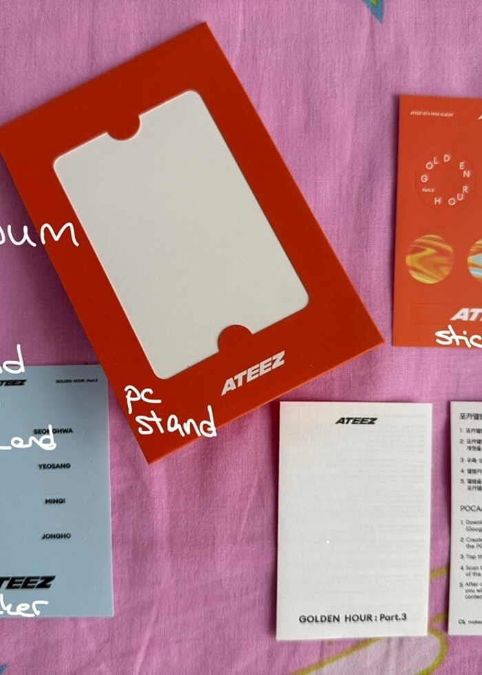 Ateez Yeosang Golden Hour Part 3 Pc & Pocaalbum - Görsel 3