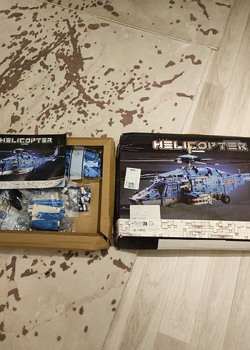  Beden Mavi Lego uyumlu Helikopter Seti