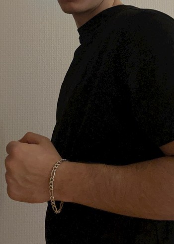 925 ayar erkek gümüş bilekik - Görsel 3