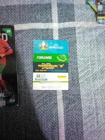 Beden Üretimi durdurulan euro 2020 kartı 3 adet Ronaldo limited editio
