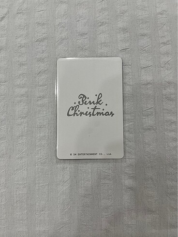  Aespa pink Christmas photocard