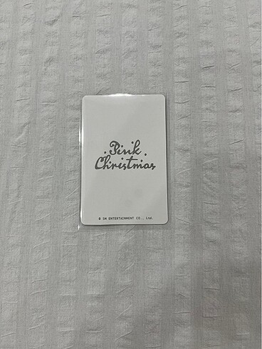 Aespa pink Christmas photocard