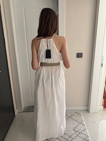 s Beden Massimo Dutti Beyaz Elbise