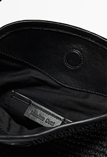 Beden siyah Renk Massimo Dutti Örgü Kağıt Bucket Çanta
