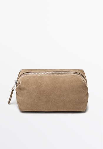 Massimo Dutti Süet Makyaj Çantası