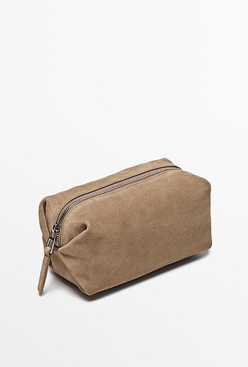 Massimo Dutti Massimo Dutti Süet Makyaj Çantası