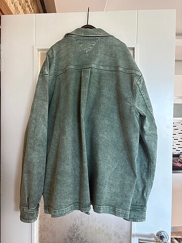 xl Beden yeşil Renk Tommy jeans kot ceket