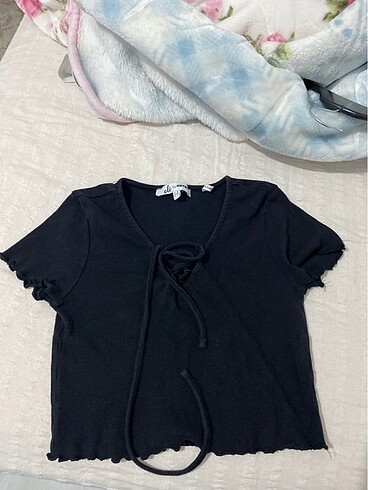 xs Beden siyah Renk Koton Crop