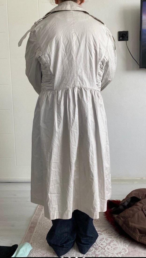 Bej ve Gri Desenli Mutfak Önlüğü - Görsel 3