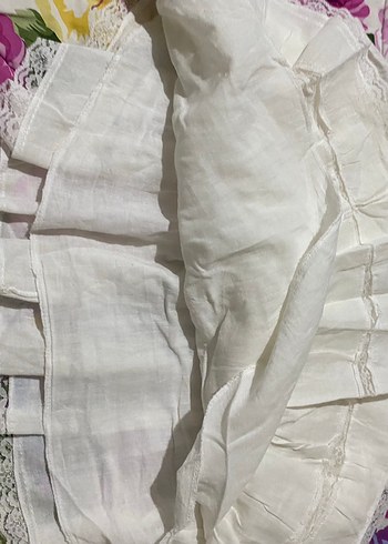 Zara kadın mini fırfırlı dantelli etek - Görsel 6