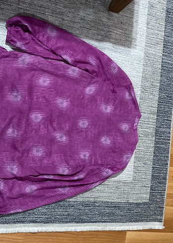 pull & bear kadın bohem tarzı bluz - Görsel 11