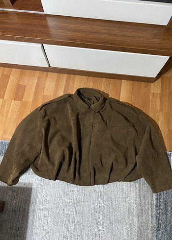 Zara Kadın Süet Ceket - Görsel 4