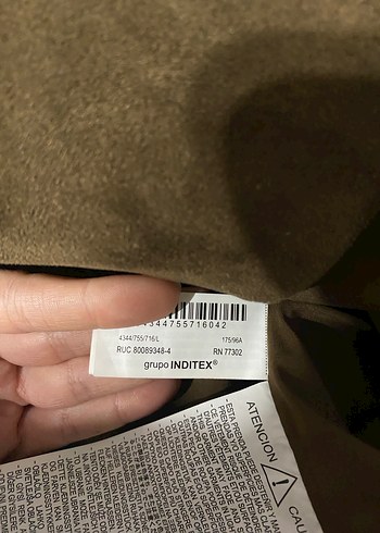 Zara Kadın Süet Ceket - Görsel 10