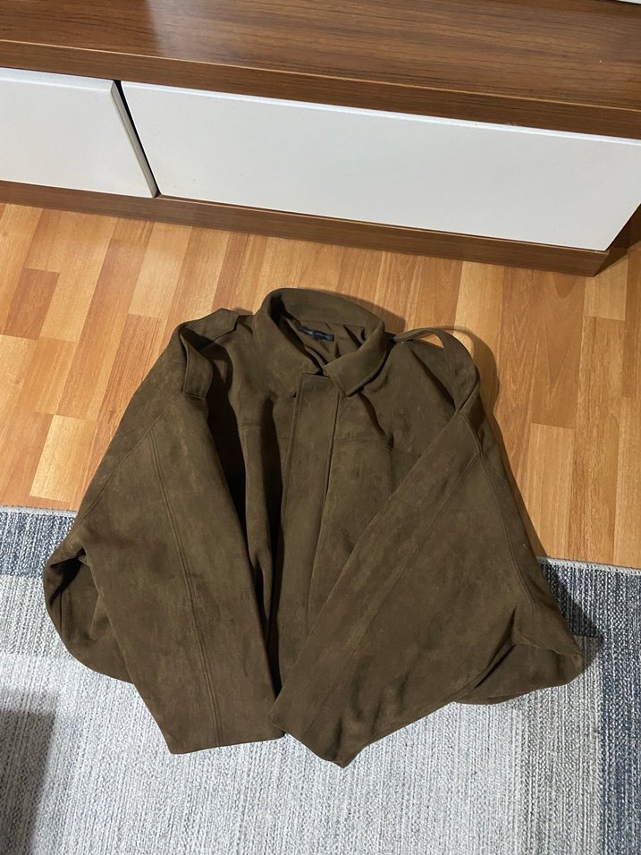 Zara Kadın Süet Ceket - Görsel 5