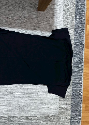 Siyah Pamuklu Kısa Kollu Kadın T shirt - Görsel 6