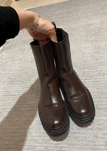 Zara Kadın Kahverengi Bot - Görsel 10