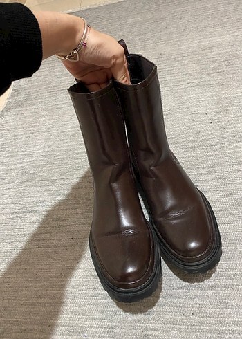 Zara Kadın Kahverengi Bot - Görsel 9