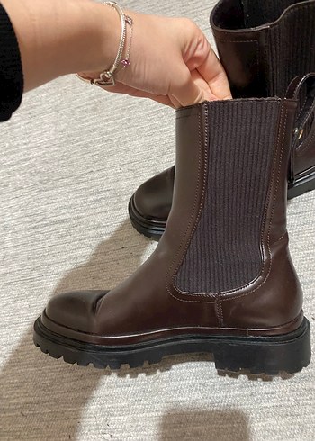 Zara Kadın Kahverengi Bot - Görsel 11