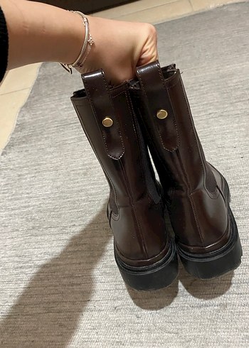 Zara Kadın Kahverengi Bot - Görsel 5