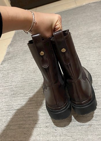 Zara Kadın Kahverengi Bot - Görsel 6