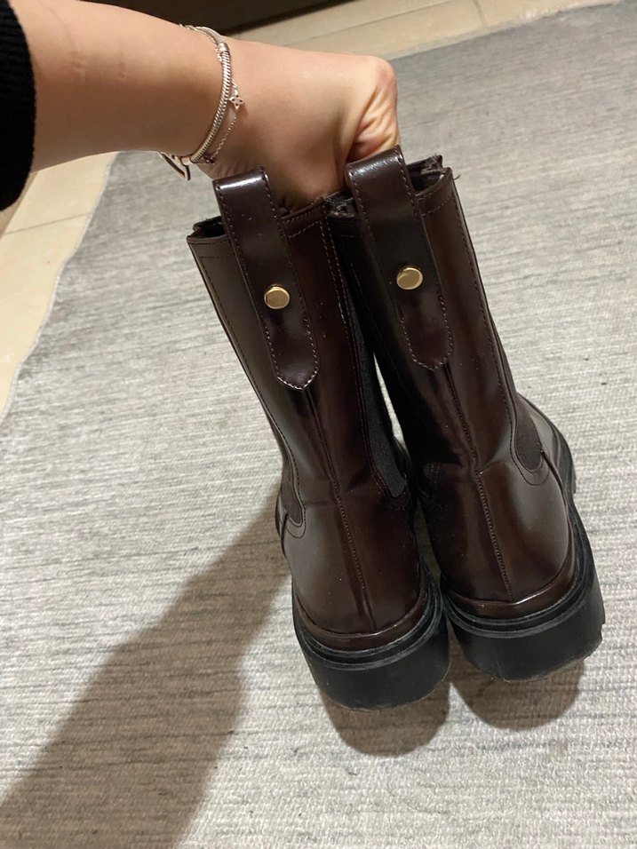 Zara Kadın Kahverengi Bot - Görsel 5