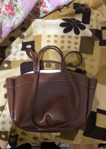 zara kadın kahverengi çanta - Görsel 2