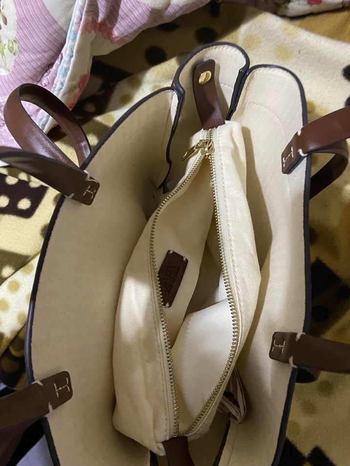 zara kadın kahverengi çanta - Görsel 5