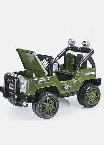 Civil Dolu Commanda 12 Volt Akülü Araba Jeep