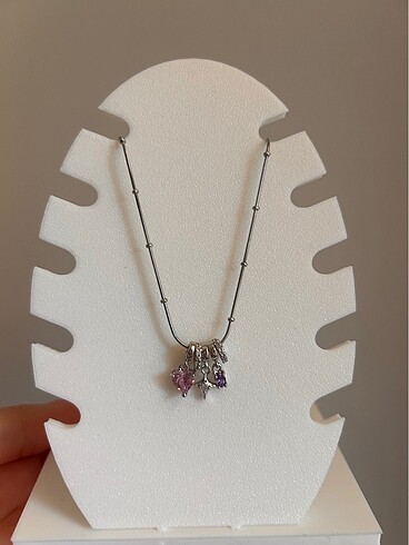 Charmlı Silver Kolye
