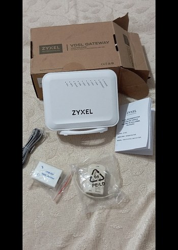 Beyaz Zyxel VDSL Gateway Modem - Görsel 3