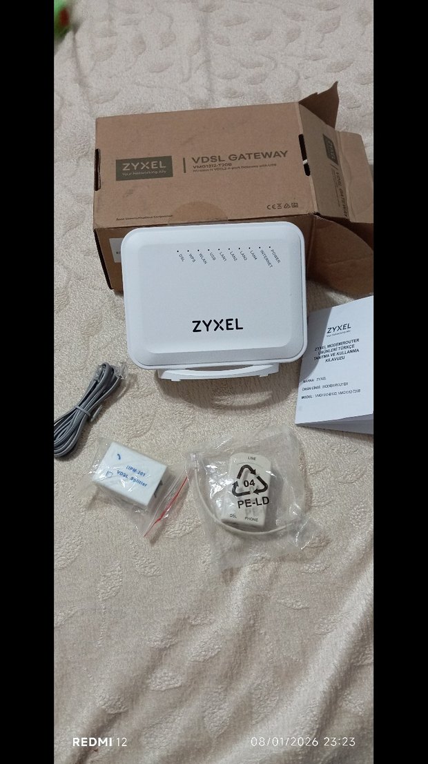 Beyaz Zyxel VDSL Gateway Modem - Görsel 2