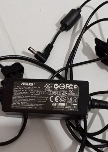 Asus Siyah Asus Dizüstü Bilgisayar Şarj Adaptörü