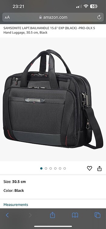 SAMSONITE LAPTOP BAILHANDLE 15.6? EXP(Black) PRO DLX 5