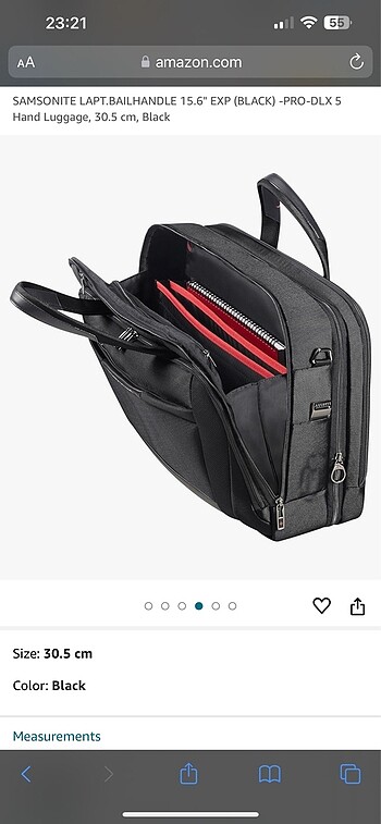 Samsonite SAMSONITE LAPTOP BAILHANDLE 15.6? EXP(Black) PRO DLX 5