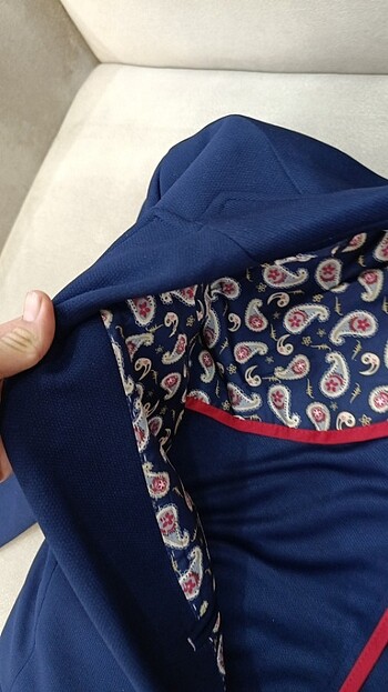 Lacivert blazer - Görsel 3