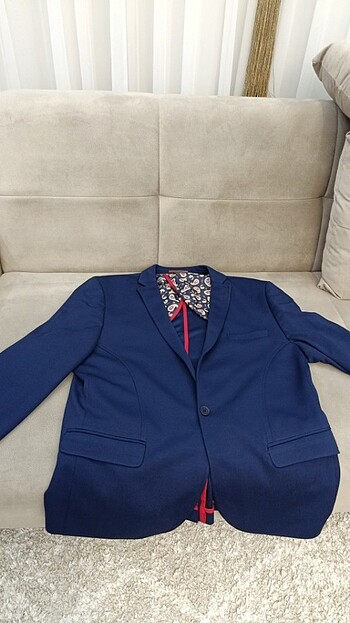 Lacivert blazer - Görsel 4