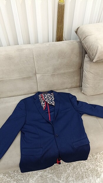 Lacivert blazer - Görsel 6
