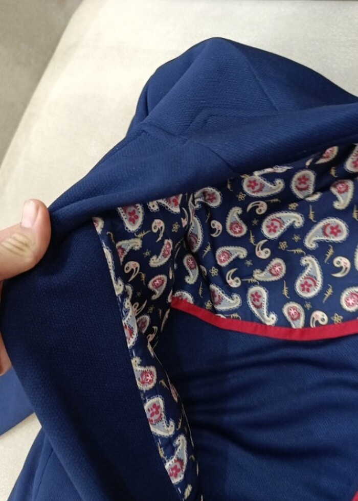 Lacivert blazer - Görsel 3