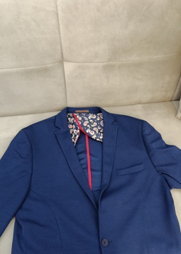 Lacivert blazer - Görsel 5