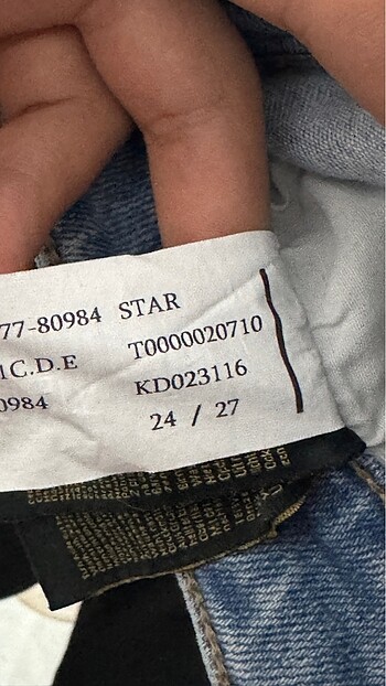 27 Beden Tertemiz mavi marka jean